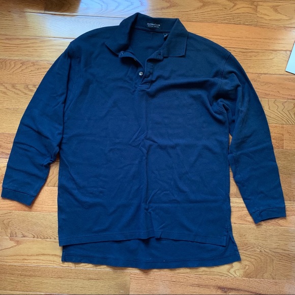 Men’s Relaxed LS Soft Cotton Polo Shirt - Picture 3 of 6